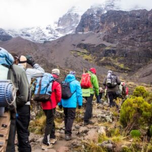 Auf dem Weg zum Uhuru Peak, Kilimandscharo Trekking