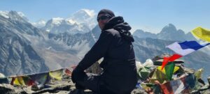 Am Gokyo Ri 5357m mit Blick auf den Mt. Everest