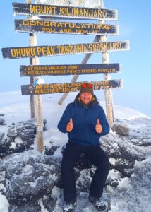 Pascal auf Uhuru Peak